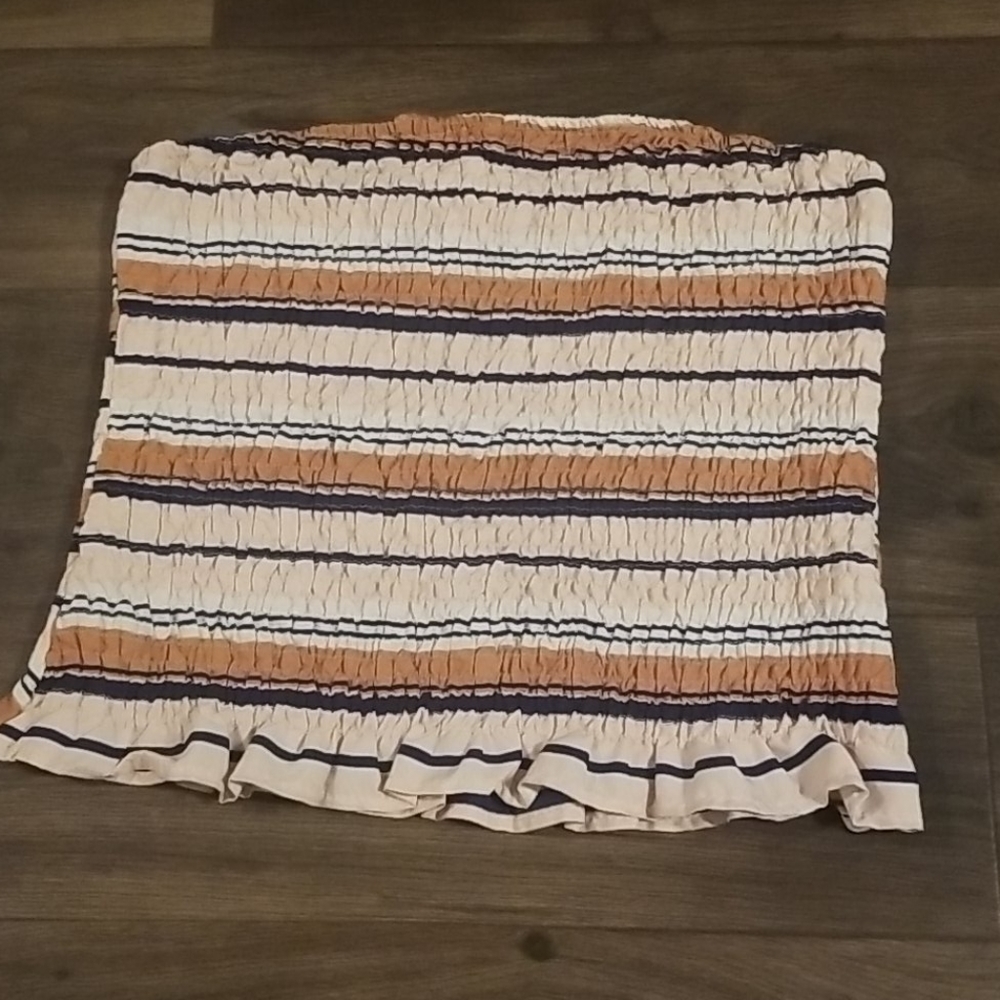 Striped tube top